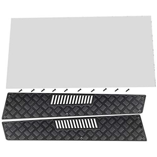Facibom for TRX6 G63 TRX4 G500 Engine Cover Hood Non-Slip Board Metal Anti-Skid Plate RC Crawler Car Upgrade Parts,Black