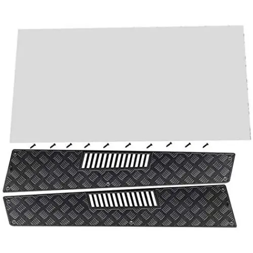 Facibom for TRX6 G63 TRX4 G500 Engine Cover Hood Non-Slip Board Metal Anti-Skid Plate RC Crawler Car Upgrade Parts,Black Facibom for TRX6 G63 TRX4 G500 Engine Cover Hood Non-Slip Board Metal Anti-Skid Plate RC Crawler Car Upgrade Parts,Black