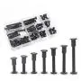 Black M6 Hex Drive Socket Cap Bolts Kit, binifiMux 35-Set Allen Head Countsunk Furniture Crib Bolts Nuts Kit, M6x15mm/ 20mm/ 25mm/ 30mm/ 35mm/ 40mm/ 50mm Black M6 Hex Drive Socket Cap Bolts Kit, binifiMux 35-Set Allen Head Countsunk Furniture Crib Bolts Nuts Kit, M6x15mm/ 20mm/ 25mm/ 30mm/ 35mm/ 40mm/ 50mm