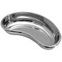 Dukal Stainless Steel Kidney Tray 6'', Emesis Basin 12 Oz. Kidney Shaped Emesis Basin. Reusable Metal Kidney Dish. Ideal for Soiled Dressings, Medical Waste, Liquid.