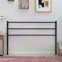 Linenspa Modern Metal Steel Construction - Horizontal Bar Design Headboard, Queen, Black Linenspa Modern Metal Steel Construction - Horizontal Bar Design Headboard, Queen, Black