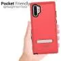 CoverON Metal Kickstand SleekStand Series for Samsung Galaxy Note 10 Plus Case/Note 10 Plus 5G Case - Red