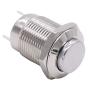 Twidec /12mm 1/2'' Waterproof Silver Metal Shell Momentary Raised Top Push Button Switch DC/AC 36V 2A SPST 1NO Start Button for car Modification Switch(Quality Assurance for 1 Years) M-12-T-G