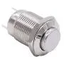 Twidec /12mm 1/2'' Waterproof Silver Metal Shell Momentary Raised Top Push Button Switch DC/AC 36V 2A SPST 1NO Start Button for car Modification Switch(Quality Assurance for 1 Years) M-12-T-G