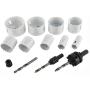 Patioer 15 Pcs Hole Saw Kit High Speed Steel M42 for Metal and Wood General Purpose 3/4'' to 2-1/2'' in Carrying Case