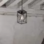 Modern Black Pendant Light with Metal Cage, One-Light Adjustable Rods Industrial Mini Pendant Lighting Fixture for Kitchen Island Cafe Bar Farmhouse, Black Modern Black Pendant Light with Metal Cage, One-Light Adjustable Rods Industrial Mini Pendant Lighting Fixture for Kitchen Island Cafe Bar Farmhouse, Black