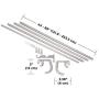 Umbra Twilight Double Curtain Rod Set – Wrap Around Design is Ideal for Blackout or Room Darkening Panels, 88-144 Inch (224-366cm), Nickel