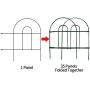 Amagabeli Decorative Garden Fence 18 in x 50 ft Rustproof Green Iron Landscape Wire Folding Fencing Ornamental Panel Border Edge Section Edging Patio Flower Bed Animal Barrier for Dog Outdoor Fences