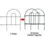 Amagabeli Decorative Garden Fence 18 in x 50 ft Rustproof Green Iron Landscape Wire Folding Fencing Ornamental Panel Border Edge Section Edging Patio Flower Bed Animal Barrier for Dog Outdoor Fences Amagabeli Decorative Garden Fence 18 in x 50 ft Rustproof Green Iron Landscape Wire Folding Fencing Ornamental Panel Border Edge Section Edging Patio Flower Bed Animal Barrier for Dog Outdoor Fences