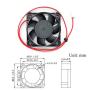 2pcs 3D Printer Fan 12V, 40mm Fan 12 Volt 0.1A Quiet Double Ball Bearing Cooling Fan 40X40X10mm for 3D Printer Heat Sink, Hotend Extruder Heatsinks