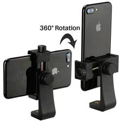 Phone Tripod Mount with Remote 360 Rotation Smartphone Holder Adapter Compatible with iPhone 11 Pro Xs Max XR X 8 7 6 6s Plus Samsung Nexus