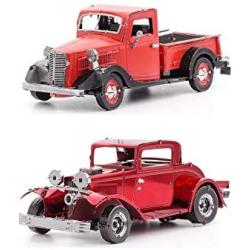 fascinations Metal Earth 3D Metal Model Kits Ford Set of 2 - 1932 Coupe - 1937 Pickup