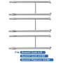 Stanbroil Stainless Steel Grill Burner Tubes for Weber Summit Gold A/B/A6/B6, Platinum A6/B6 Gas Grills, Replacement Parts for Weber 85662