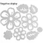 OOTSR Flower Metal Cutting Dies, 3D Flower Die Cuts Stencil for Scrapbooking/Embossing/Photo Album Decor/DIY Craft/Gift OOTSR Flower Metal Cutting Dies, 3D Flower Die Cuts Stencil for Scrapbooking/Embossing/Photo Album Decor/DIY Craft/Gift