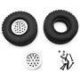 Freeby Compatible with WPL B36 MN90 Upgrade RC Car Spare Parts Metal Alloy Wheel Rim Hub