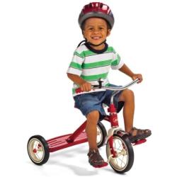 Radio Flyer Classic Red 10'' Tricycle for Toddlers ages 2-4 (34B)