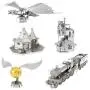 fascinations Metal Earth 3D Metal Model Kits - Harry Potter Set of 5 - The Burrow - Hogwarts Express Train - Hagrids Hut - Golden Snitch - Gringotts Dragon fascinations Metal Earth 3D Metal Model Kits - Harry Potter Set of 5 - The Burrow - Hogwarts Express Train - Hagrids Hut - Golden Snitch - Gringotts Dragon