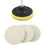 Kicpot Wool Felt Disc Polishing Pads and Backing Pad with M14 Drill Adapter Kit to Grind and Polish Glass Plastic Metal Marble Kicpot Wool Felt Disc Polishing Pads and Backing Pad with M14 Drill Adapter Kit to Grind and Polish Glass Plastic Metal Marble