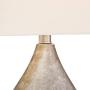 Royce Modern Table Lamps Set of 2 Silver Metal Teardrop Off White Rectangular Shade for Living Room Family Bedroom Bedside - 360 Lighting