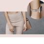 Secbolt Bling Bands Compatible Apple Watch Bands 42mm 44mm Women iWatch Series 6 5 4 3 2 1 SE Band, Dressy Jewelry Metal Wristband Strap Diamond Rhinestone, Champagne Gold