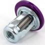 NRG Innovations FW-100PP 10PCs 20MM Wide Fender Washer + Bolt Kit (Rivets for Metal, Purple Washer, Silver Bolt)