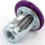 NRG Innovations FW-100PP 10PCs 20MM Wide Fender Washer + Bolt Kit (Rivets for Metal, Purple Washer, Silver Bolt)