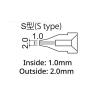 Hakko A1003 Desoldering Nozzle, 1.0mm, for 802/807/808/817