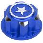 Vbest life Aluminium Alloy Hex Wheel Mount Nuts, 4pcs Metal 17mm Hex Wheel Nut RC Spare Part Replacement Compatible with X-MAXX Summit Traxxas RC Car(Mazarine)