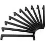 Koofizo Solid Square Bar Cabinet Handle - Black Furniture Pull, 6.3 Inch/160mm Screwhole Distance, 10-Pack for Kitchen Cupboard Door, Bedroom Dresser Drawer, Bathroom Wardrobe Hardware Koofizo Solid Square Bar Cabinet Handle - Black Furniture Pull, 6.3 Inch/160mm Screwhole Distance, 10-Pack for Kitchen Cupboard Door, Bedroom Dresser Drawer, Bathroom Wardrobe Hardware