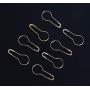 SBYURE 1000 Pieces 22mm/0.87 Inch Metal Gourd Safety Pins Clothing Tag Pins Bulb Pin Calabash Pin Bead Needle for DIY Craft Home Accessories,Golden