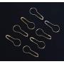 SBYURE 1000 Pieces 22mm/0.87 Inch Metal Gourd Safety Pins Clothing Tag Pins Bulb Pin Calabash Pin Bead Needle for DIY Craft Home Accessories,Golden