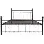 Metal Bed Frame Queen Size with Vintage Headboard and Footboard Platform Base Wrought Iron Bed Frame Black Metal Bed Frame Queen Size with Vintage Headboard and Footboard Platform Base Wrought Iron Bed Frame Black