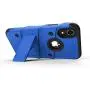 ZIZO Bolt Series for iPhone XR Case Military Grade Drop Tested with Tempered Glass Screen Protector Holster and Kickstand Blue Black