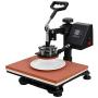 ZENY Upgrated Proffesional Digital Tshirt Heat Press Machine 5 in 1 Swing Away Multifunctional Sublimation Heat Transfer Printer Machine,12 x 15 Inch,5 pcs