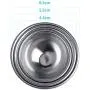 Onepine 16 Pieces Bath Bomb Mold Kit 8 Set 3 Sizes DIY Metal Mold for Homemade Bath Bombs(16 Pieces / 8 Set)