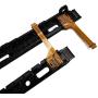 BRHE Left/Right Slider with Flex Cable Fix Part for Nintendo Switch Metal R/L Rail Replacement Parts for NS NX Joy-Con Console (Left&Right)