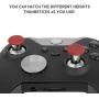 8 in 1 Metal Thumbsticks Joysticks Replacement, Swap Magnetic Analogue Stick Grips Buttons Parts with Repair Kit Accessories Compatible with Xbox one Elite 1/S & PS4 DualShock 4 (Red)