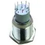 ESUPPORT 12V Car Red LED Main Beam Symbol Push Button Metal Switch
