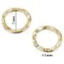 Hand Hammered 14k Gold-Filled 7 mm Hoops Rings or Loops Jewelry Findings for Your DIY Earrings Necklaces & Bracelets Creations, 6 Pcs