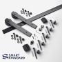 SMARTSTANDARD 7ft Heavy Duty Sturdy Sliding Barn Door Hardware Kit -Smoothly and Quietly -Easy to Install -Includes Step-by-Step Installation Instruction Fit 42'' Wide Door Panel (I Shape Hanger)
