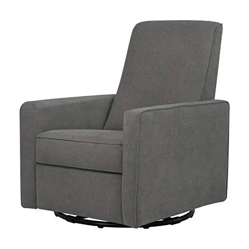 DaVinci Piper Upholstered Recliner and Swivel Glider in Dark Grey, Greenguard Gold Certified DaVinci Piper Upholstered Recliner and Swivel Glider in Dark Grey, Greenguard Gold Certified