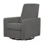 DaVinci Piper Upholstered Recliner and Swivel Glider in Dark Grey, Greenguard Gold Certified DaVinci Piper Upholstered Recliner and Swivel Glider in Dark Grey, Greenguard Gold Certified