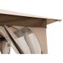 Sunjoy Shelby 9.5x9.5 ft. 2-Tone Steel Gazebo, Tan and Brown