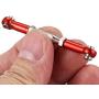 Essenc for WLtoys 144001 1/14 RC Car Spare Parts Metal Linkage Servo Pull Rod Steering Tie Rod Set,Red