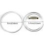 BUYGOO 30Pcs 2.4 inch Acrylic Design Button Badge Clear Button Pin Badges Kit for DIY Crafts and Childrens Paper Craft Activities and More