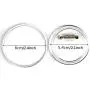 BUYGOO 30Pcs 2.4 inch Acrylic Design Button Badge Clear Button Pin Badges Kit for DIY Crafts and Childrens Paper Craft Activities and More