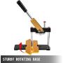 VEVOR Button Maker 1inch Rotate Button Maker Yellow Rotate Button Badge Maker Machine 25mm with 100 Sets Circle Button Parts for Friends（25mm 1inch）