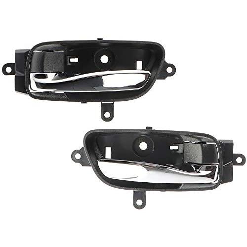 IRONTEK 1Pair Interior Door Handle for Front/Rear Driver and Passenger Side Fits Nissan 03-18 Altima, 13-19 Pathfinder, 2015 Armada, 15-20 Murano, 16-19 Titan XD #80670-3TA0D 80671-3TA0D