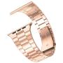 [Upgraded] Wolait Compatible with Apple Watch Band 40mm 38mm , Ultra Thin Solid Stainless Steel Band for Apple iWatch SE Series 6/5/4/3/2/1 Men Women - New Rose Gold