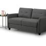 ZINUS Ricardo Loveseat Sofa / Tufted Cushions / Easy, Tool-Free Assembly, Dark Grey